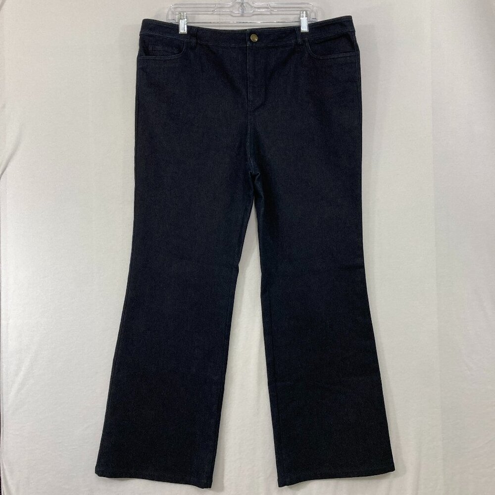 Lafayette 148 New York Women's Dark Wash Boot Cut Jeans Size 16